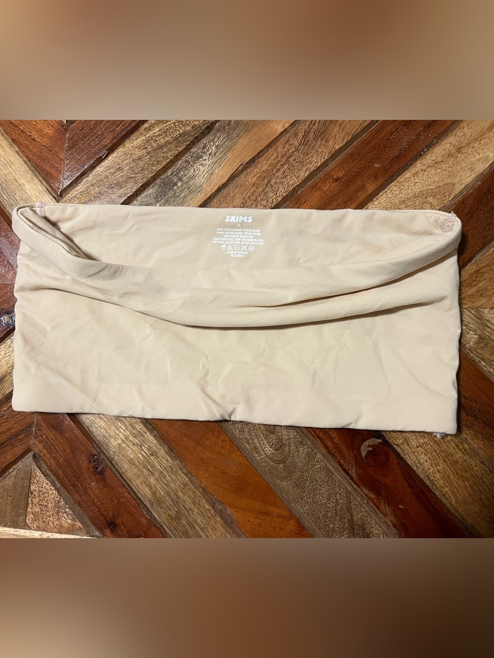 SKIMS Beige Nude Bandeau Top
